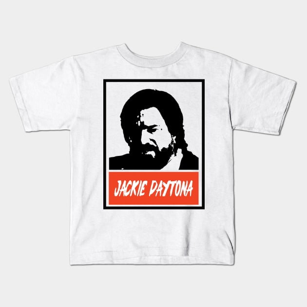 Jackie Daytona Portrait Kids T-Shirt by JamexAlisa
